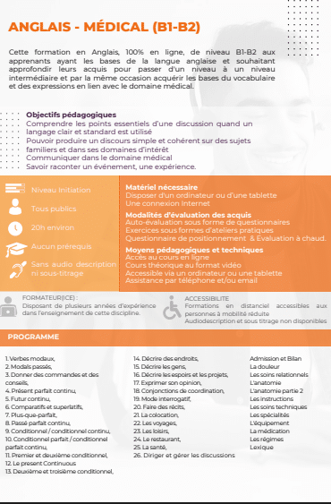 formation anglais medical 2